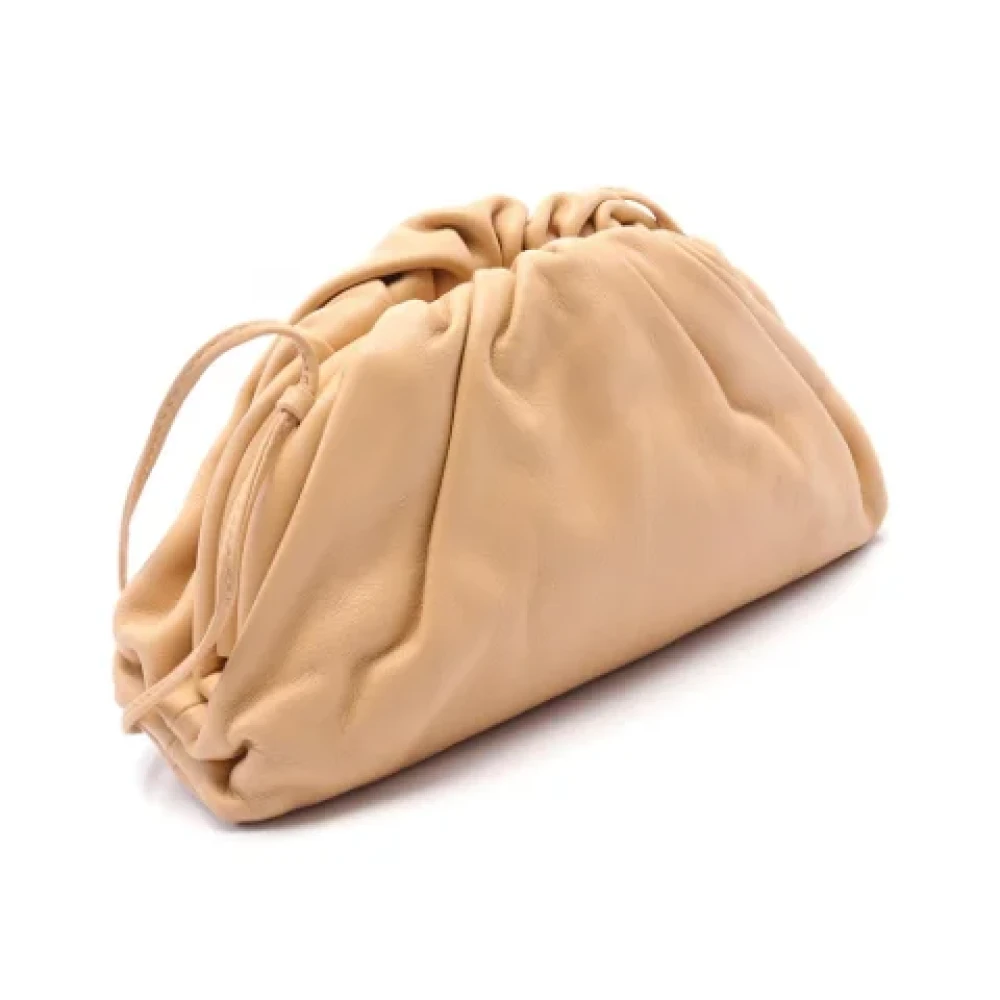 Bottega Veneta Vintage Pre-owned Leather wallets Beige Dames