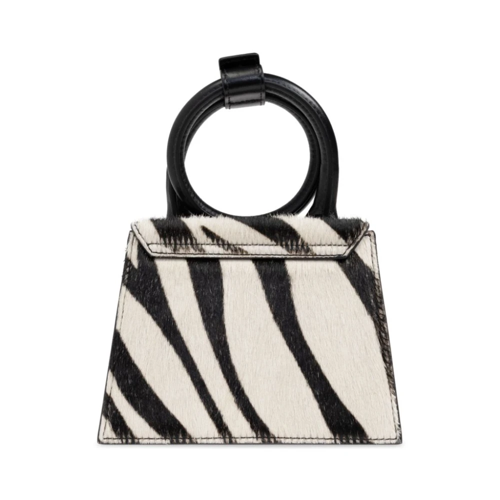 Jacquemus Zebra Print Schoudertas Black Dames