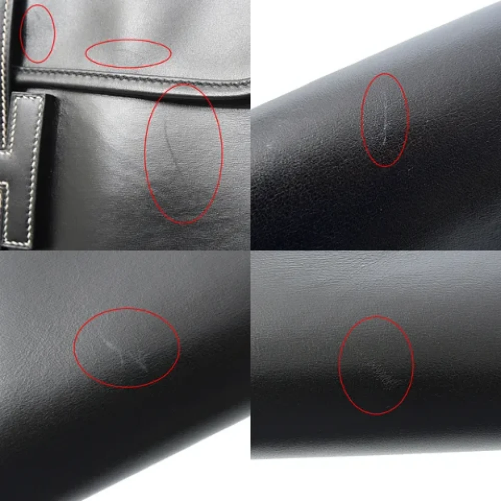 Hermès Vintage Pre-owned Leather clutches Black Heren
