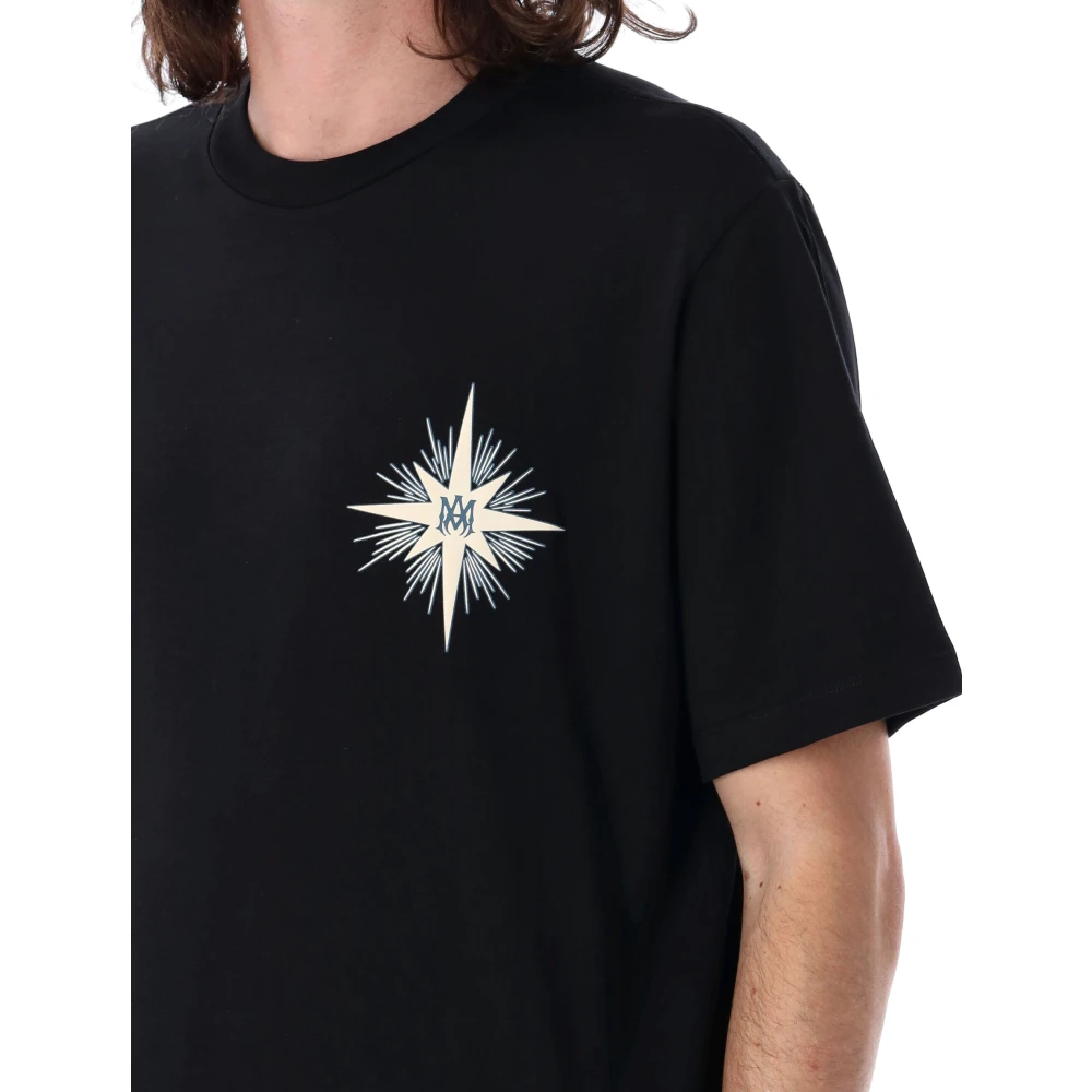 Amiri Zwarte Starburst Tee T-Shirts & Polos Black Heren