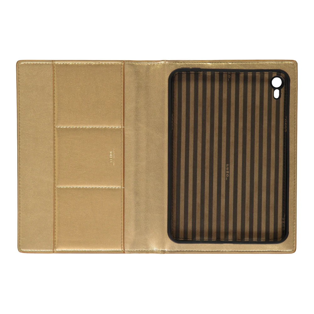 Fendi Leren iPad Mini Hoes met Zakken Yellow Dames