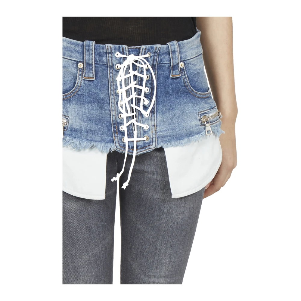 Unravel Project Denim rokken Blue Dames