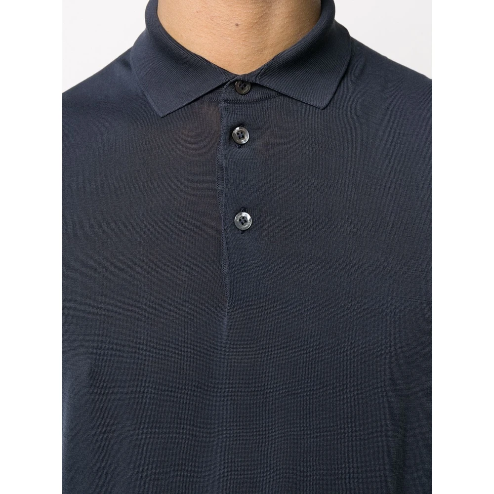 Drumohr Blauwe T-shirt & Polo Combo Blue Heren