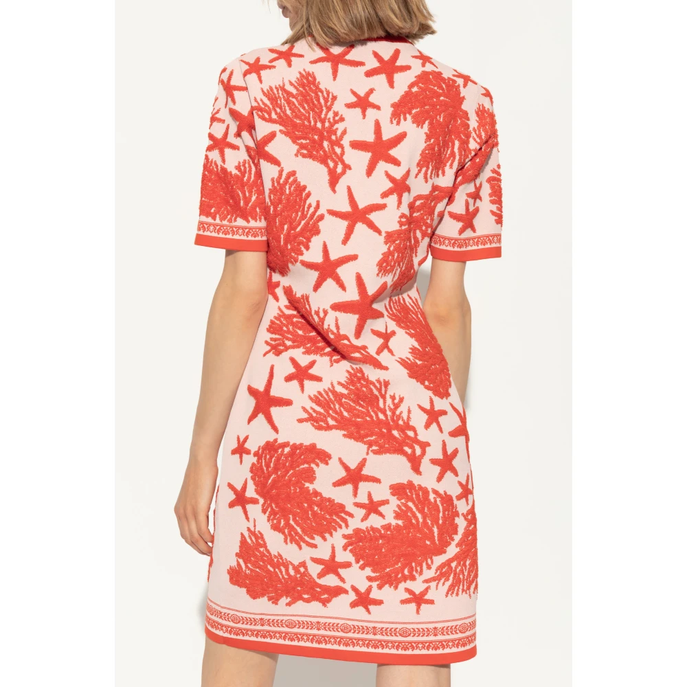 Versace Jurk met Barocco Sea-patroon Multicolor Dames