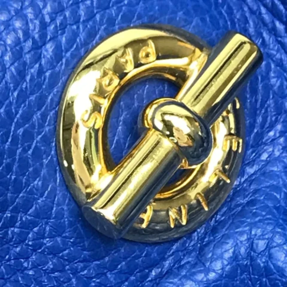 Celine Vintage Pre-owned Leather shoulder-bags Blue Dames