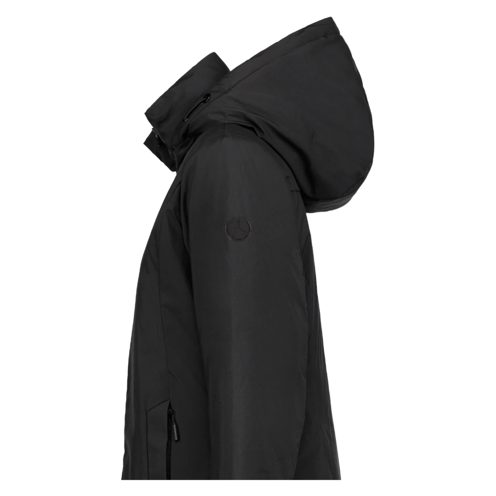 People of Shibuya Lange Parka met Afneembare Capuchon Black Dames