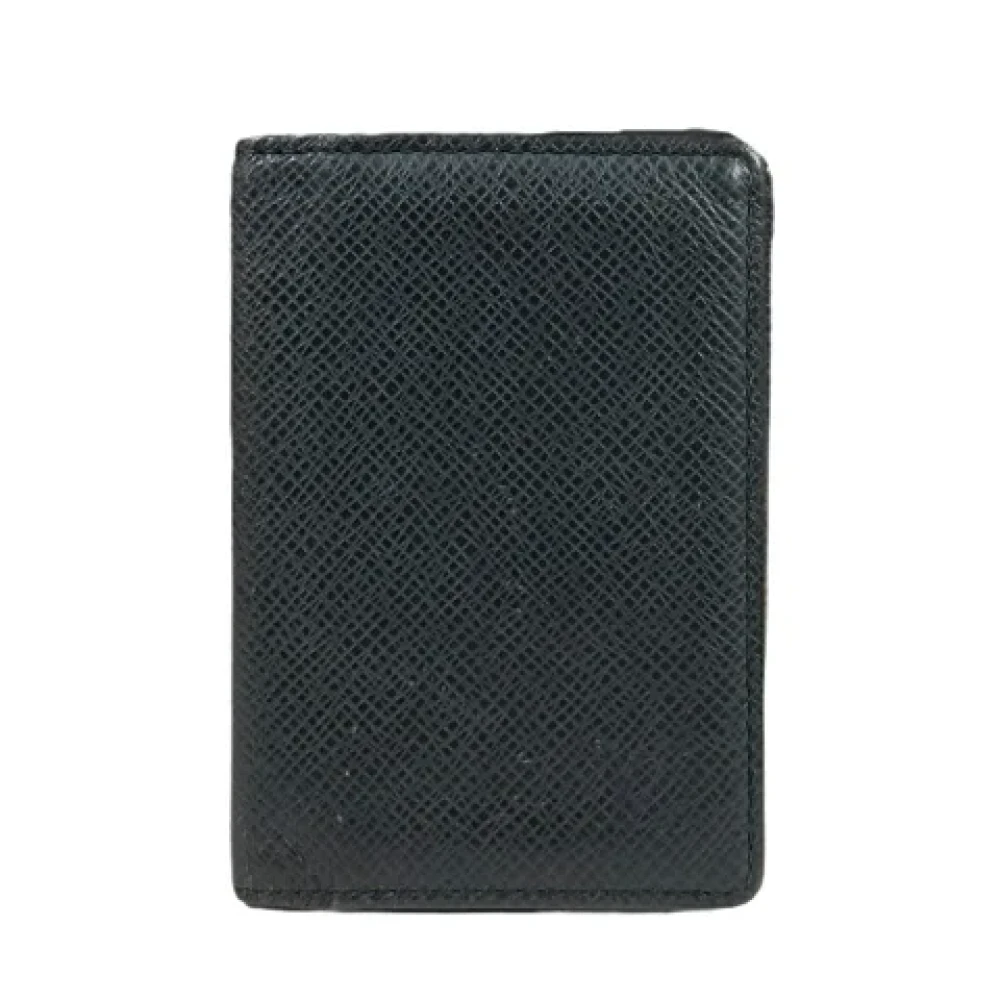 Louis Vuitton Vintage Pre-owned Leather wallets Black Heren
