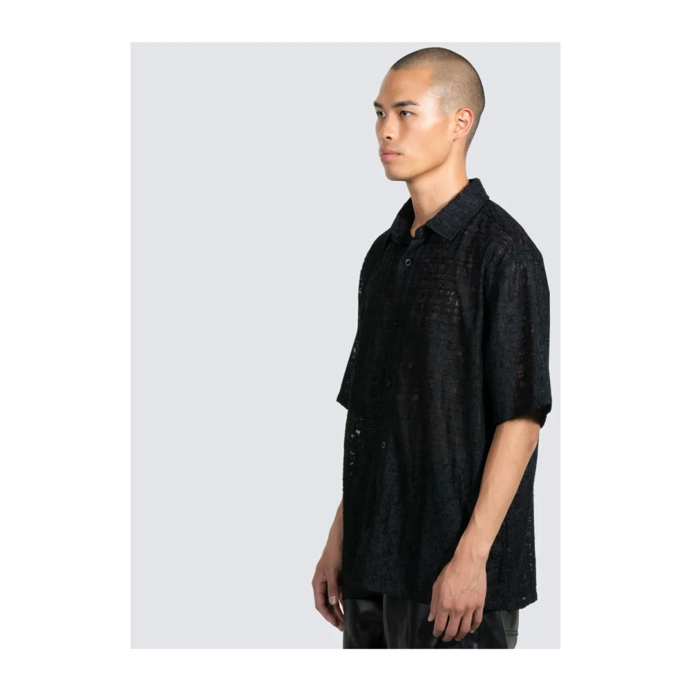 Pleasures Kanten Knoop Omlaag Shirt Black Heren