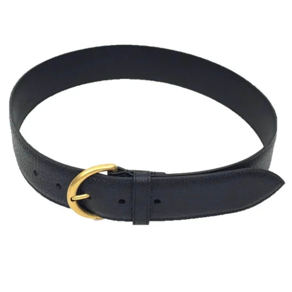 Gucci Vintage Pre-owned Leather belts Black Dames