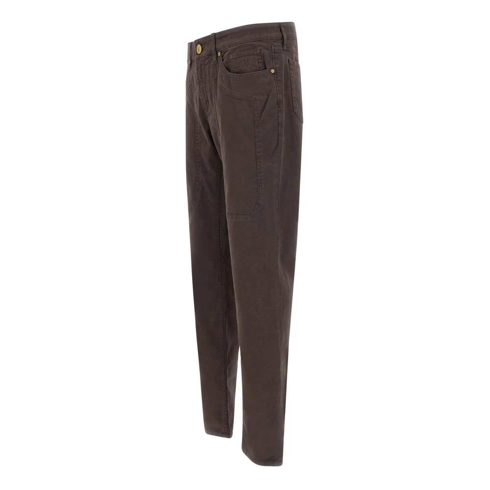 Jeckerson Heren Katoenen Broek in Bruin Brown Heren