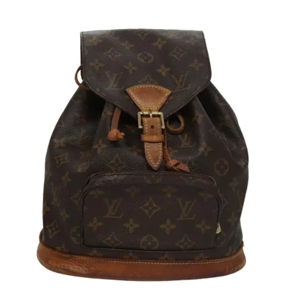 Louis Vuitton Vintage Pre-owned Canvas backpacks Brown Dames