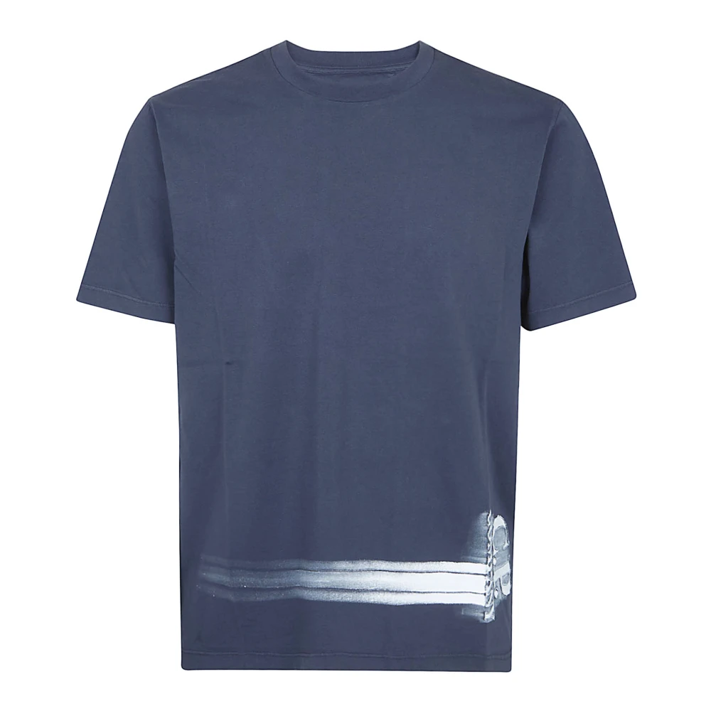 C.p. Company Men's Blue Cotton Jersey T-Shirt - T-Shirts - M - Tops