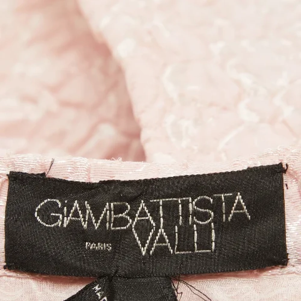 Giambattista Valli Pre-owned Fabric bottoms Pink Dames