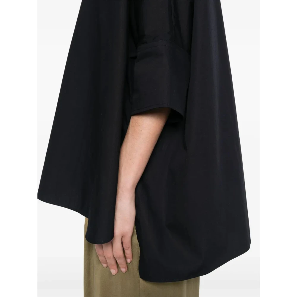 joseph Poplin Gots Blouse in Congo-stijl Blue Dames