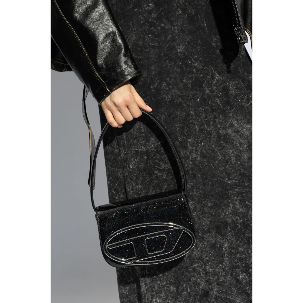 Diesel Glitter Schoudertas '1Dr' Black Dames
