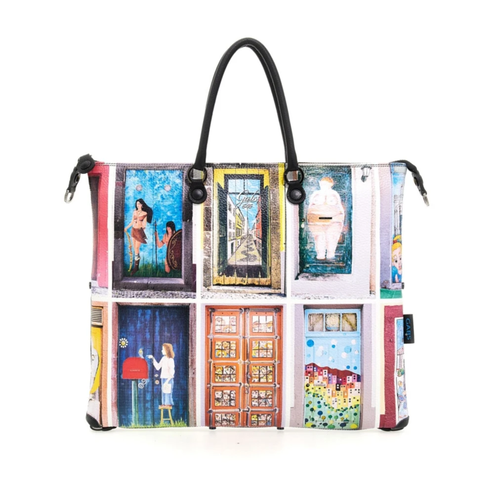 Gabs Women's Multicolor Shopping Bags, One Size, Convertible Leather Shopper Tote Bag