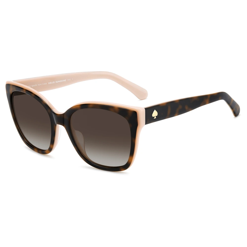 Kate Spade Women's Brown Sunglasses, 55 Mm, Havana Pink/ Shaded Sunglasses