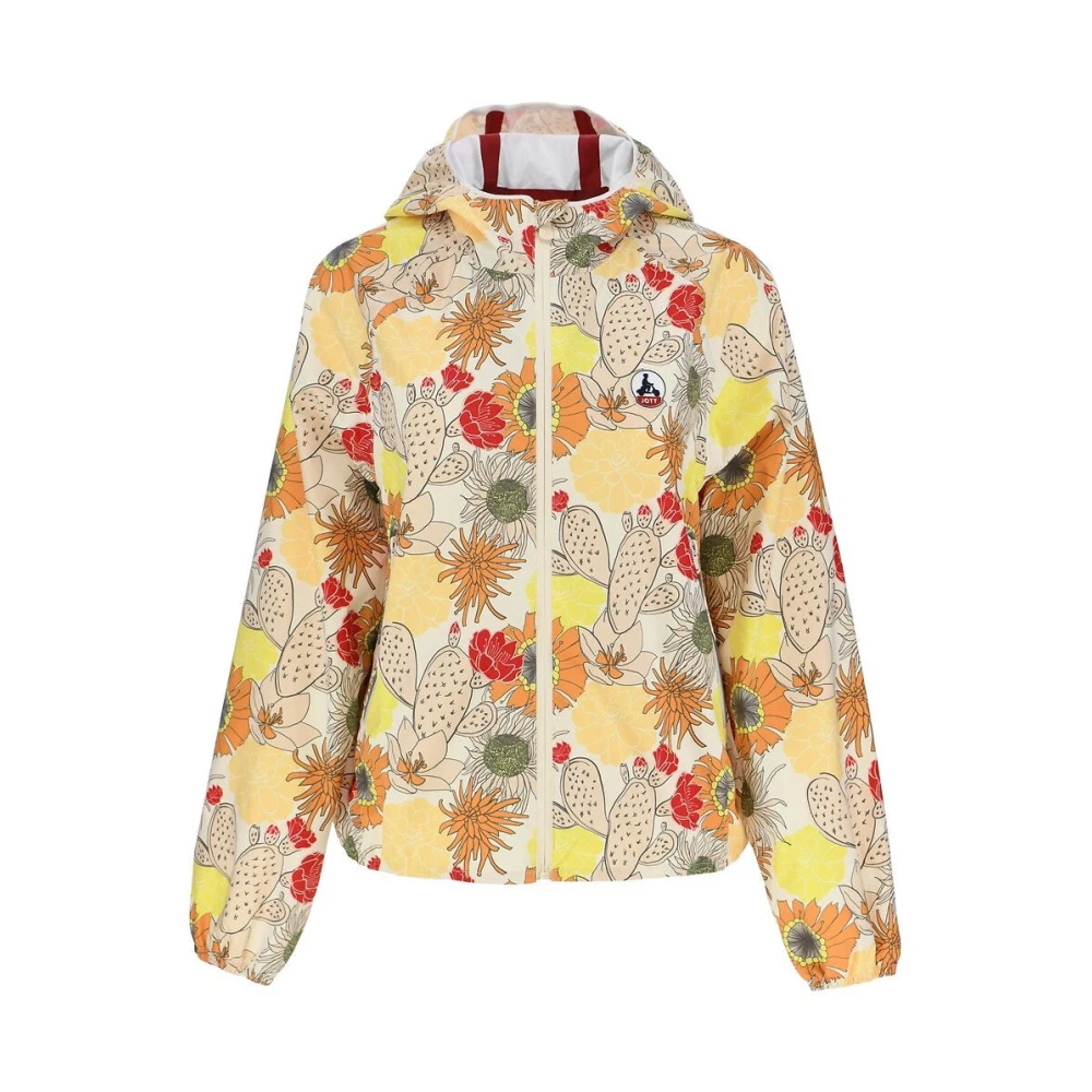Jott Opvouwbare regenjas met capuchon Omkeerbare rits Multicolor Dames
