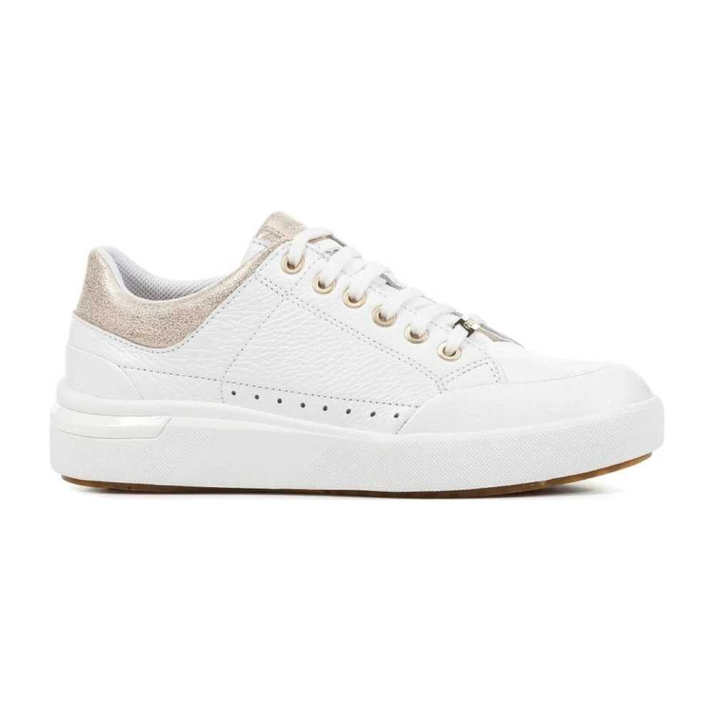 Geox Women's White Sneakers, 3 Uk, Dalyla Trainers For