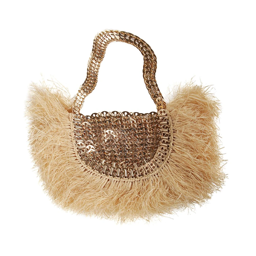 Paco Rabanne Stijlvolle Handtas Beige Dames