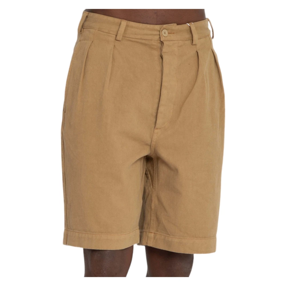 Sunflower Stijlvolle Geplooide Shorts Brown Heren