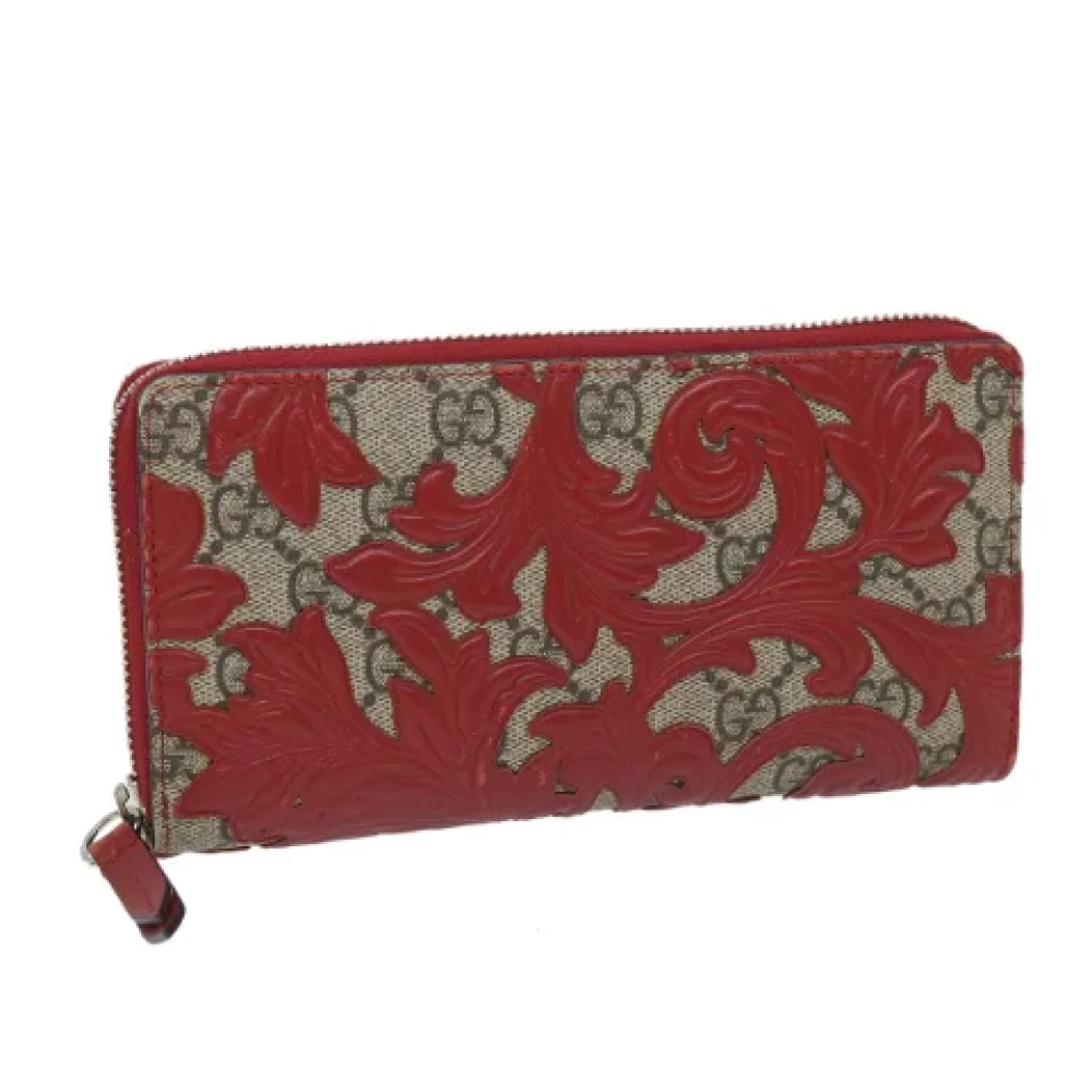Gucci Vintage Pre-owned Leather wallets Red Dames