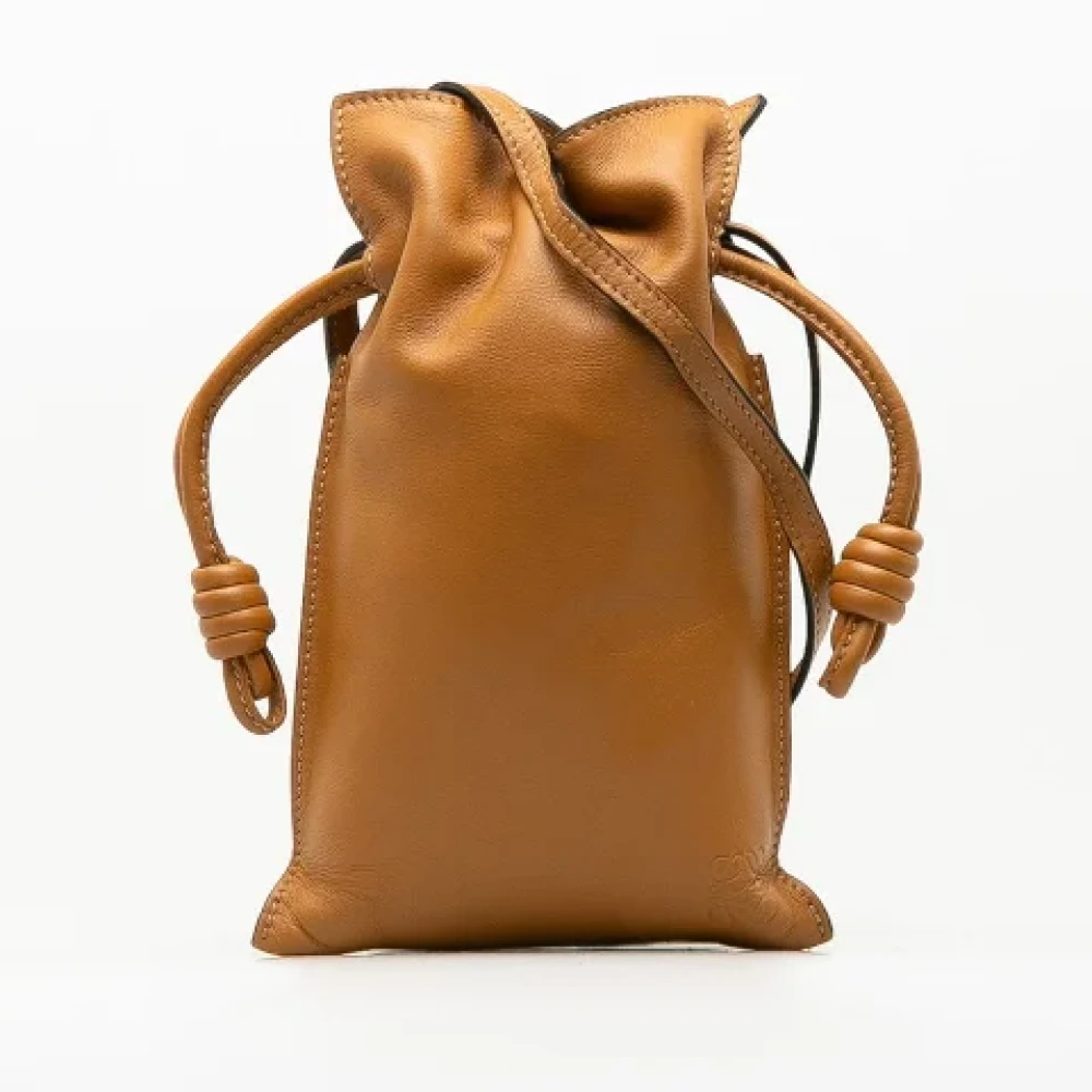 Loewe Pre-owned Leather shoulder-bags Brown Dames