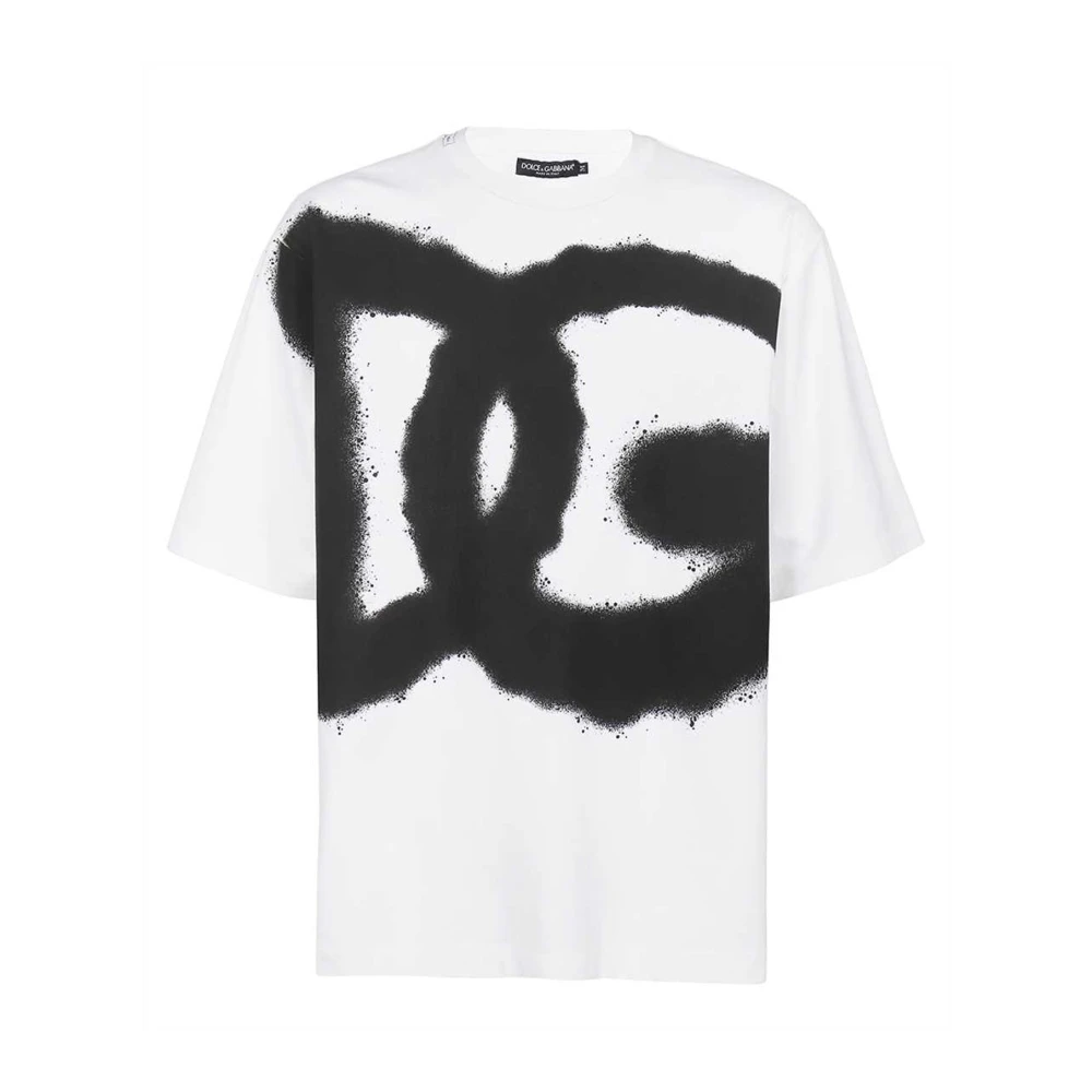 Dolce & Gabbana Luxe katoenen logo T-shirt White Heren