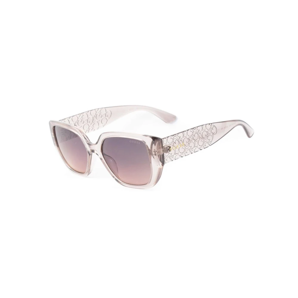 Guess Women's Beige Resin Frame Sunglasses With Gradient Lenses
