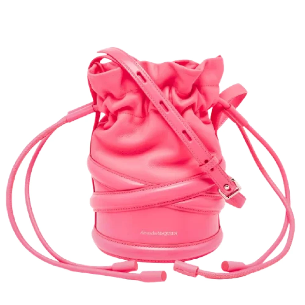 Alexander McQueen Pre-owned Leather shoulder-bags Pink Dames