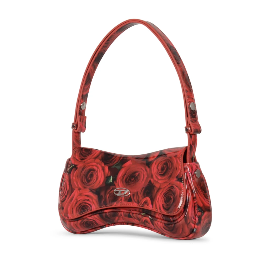 Diesel Rode Play Clutch Tas Red Dames
