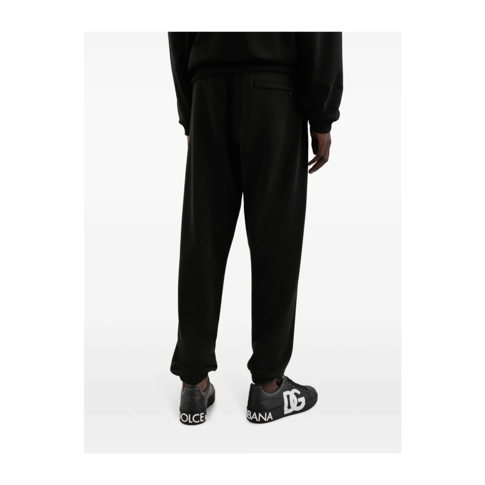 Dolce & Gabbana Zwarte broek voor mannen Black Heren