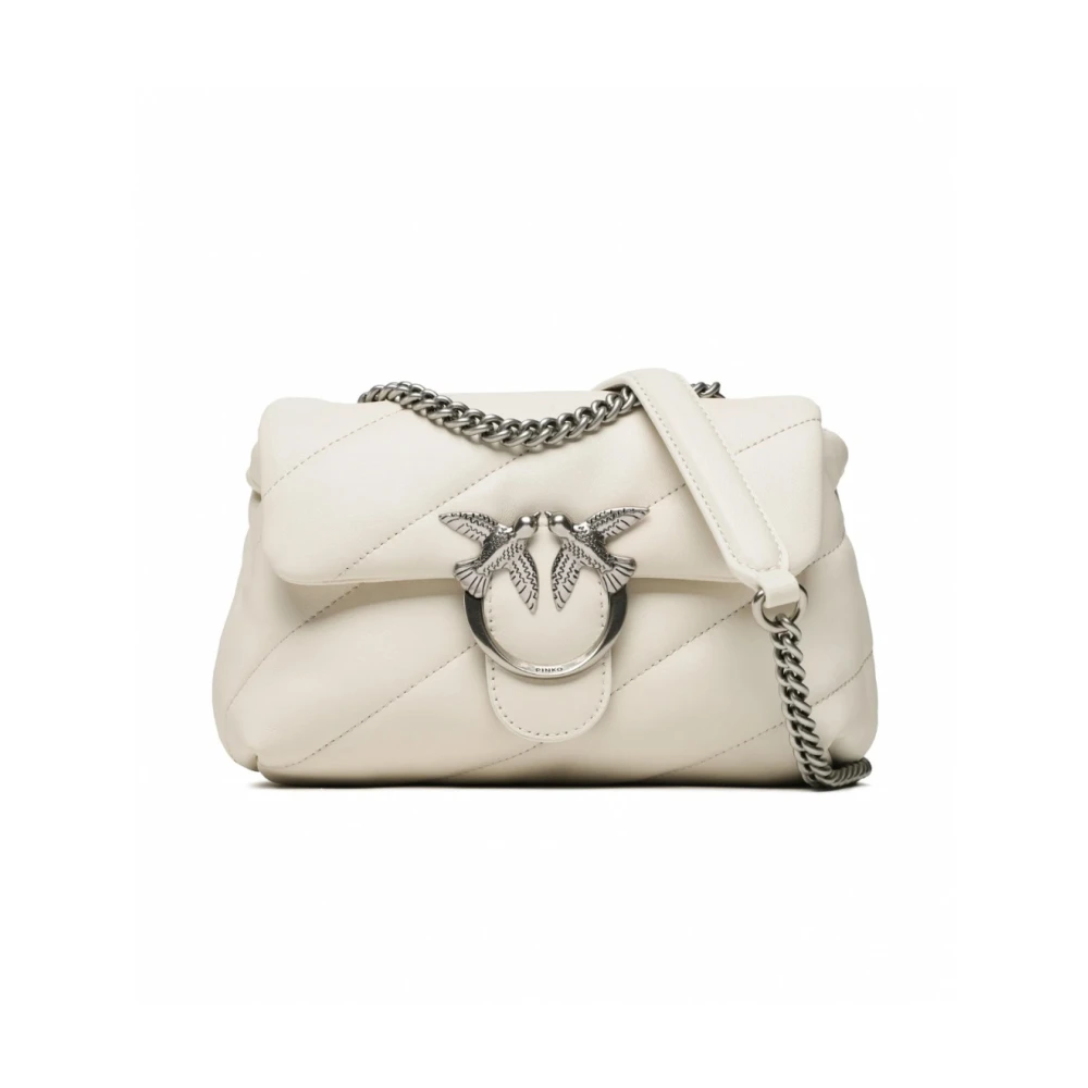 Pinko Women's White Love Puff Maxi Quilt Bag - Cross Body Bags - One Size - Bags