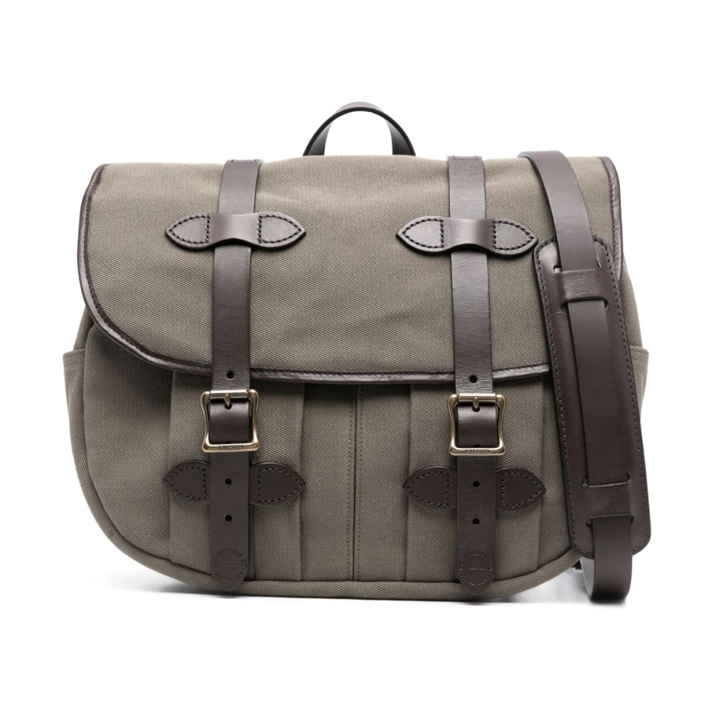 Filson Groene Messenger Field Bag in robuust twill Green Heren