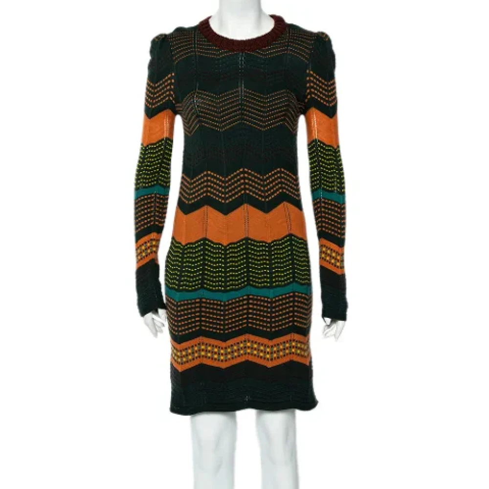 Missoni Pre-owned Knit dresses Green Dames