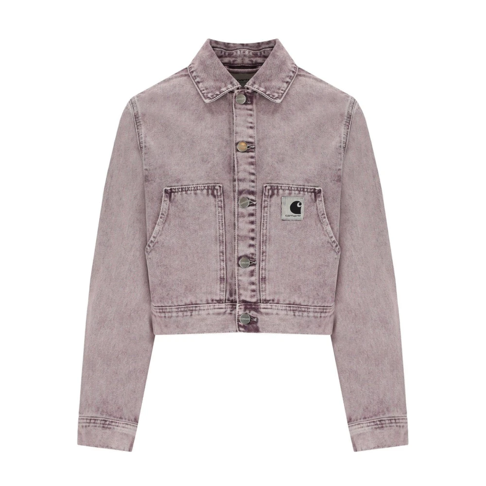 Carhartt Wip Women's Purple Denim Jackets, Xs, W' Arca Denim Jacket