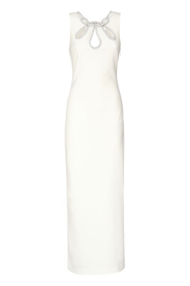 ankle-length-dress-with-cut-out-neckline-and-rhinestone-details