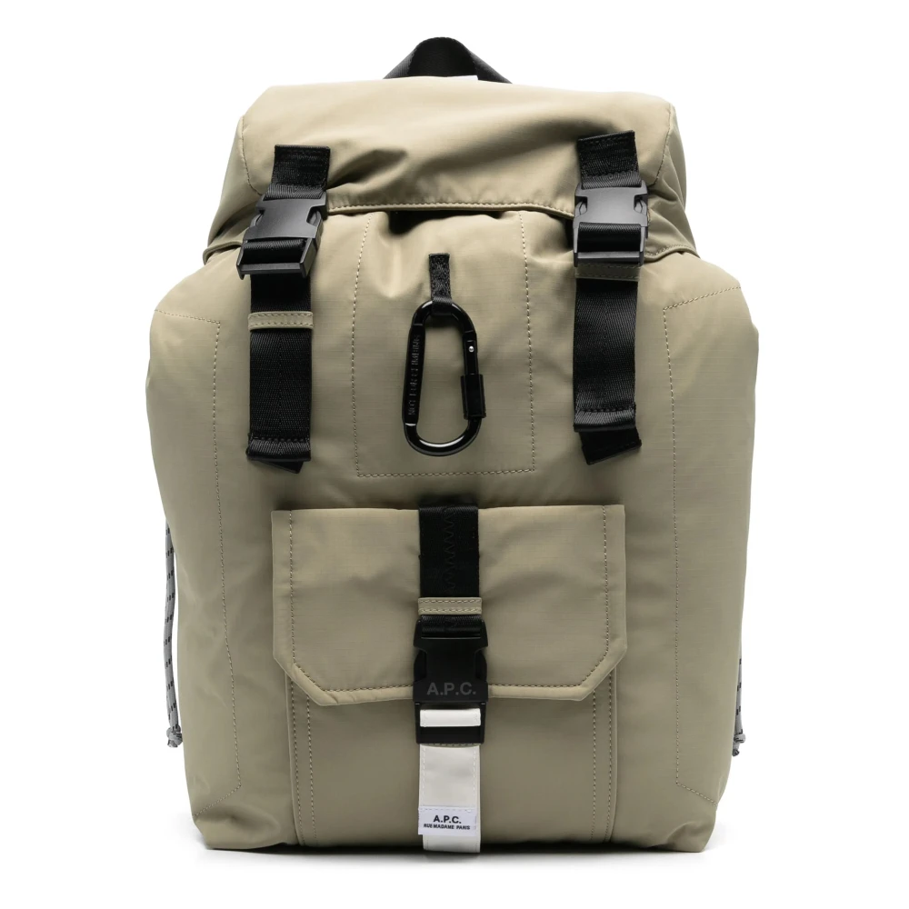 A.p.c. Nylon Rugzak met Designers Code Green Heren