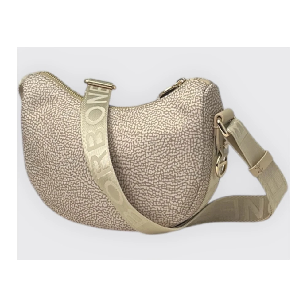 Borbonese Luna Mini Tas in Stijlvol Ontwerp Beige Dames