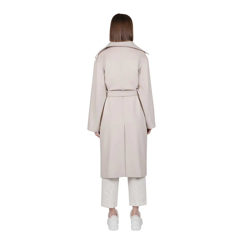 Eleventy Dubbelborstige wollen jas Gray Dames