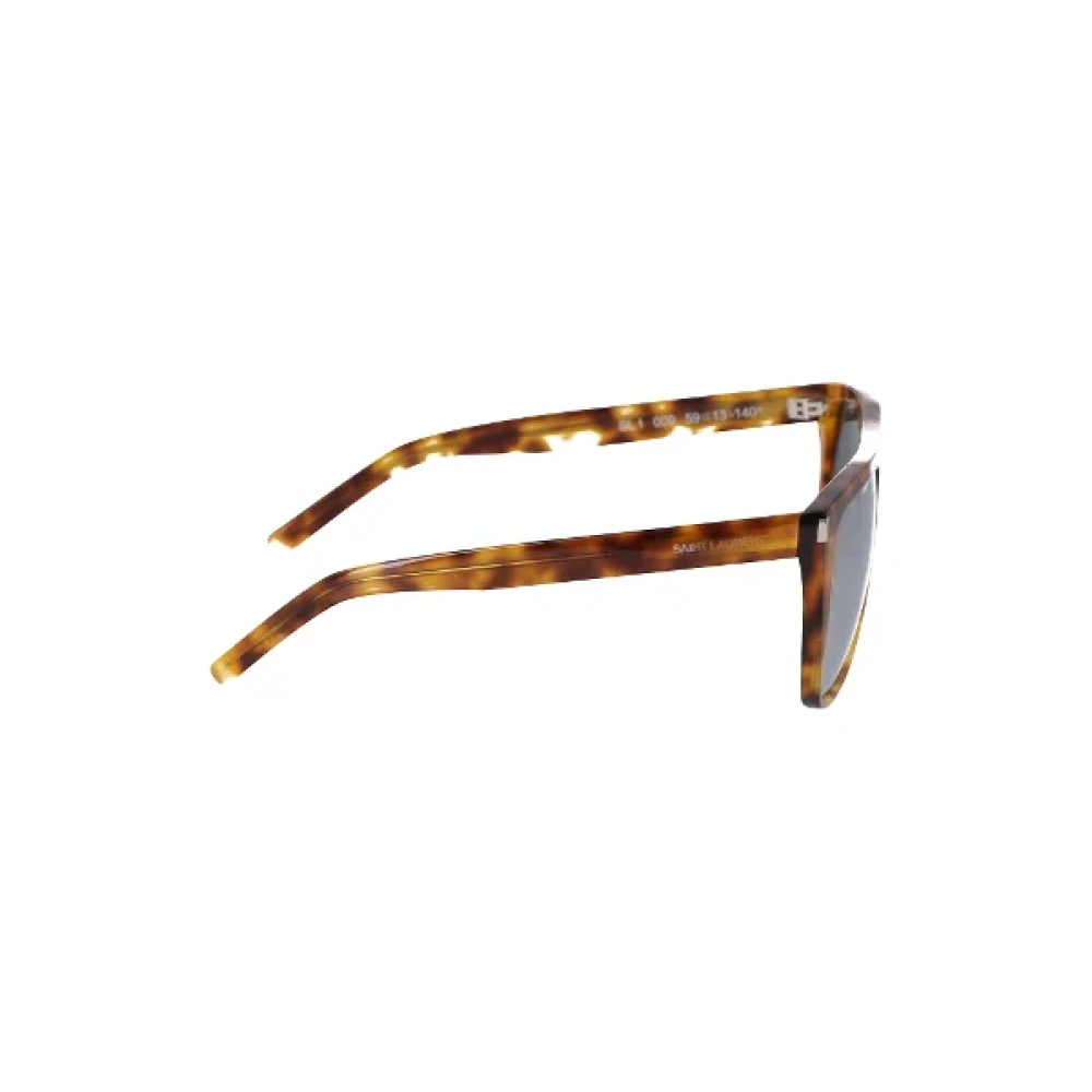 Saint Laurent Vintage Pre-owned Acetate sunglasses Brown Dames