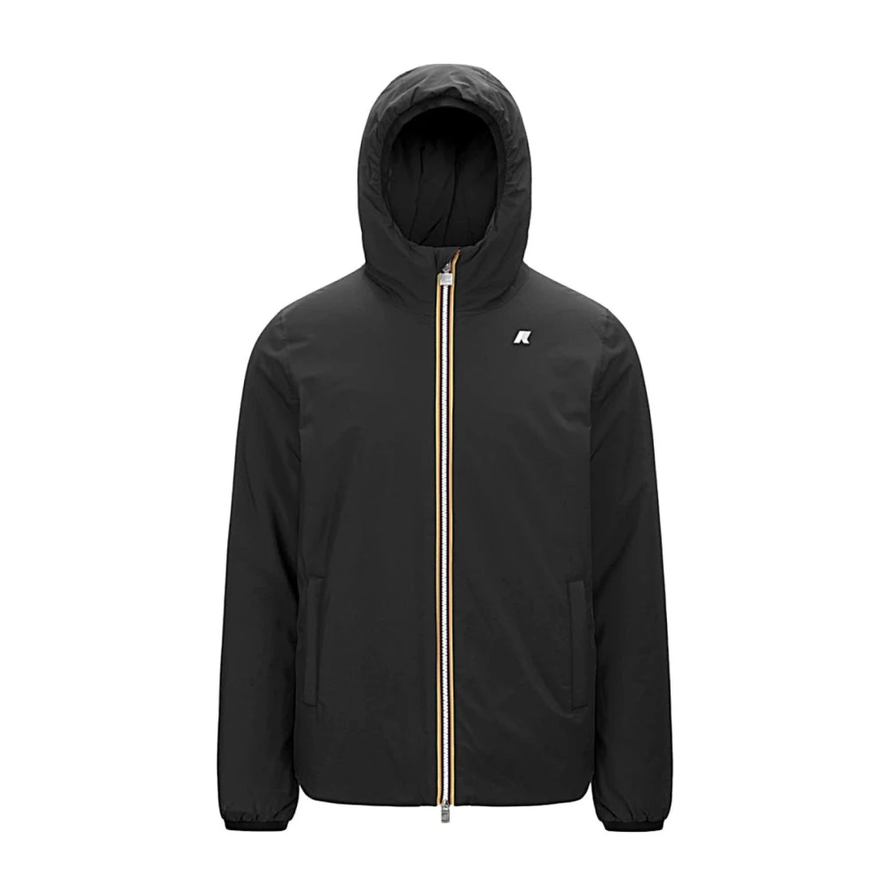 K-Way Men's Black Light Jackets, S, Giubbotto Reversibile Jack St