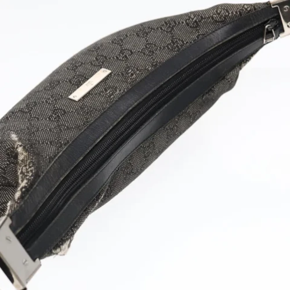 Gucci Vintage Pre-owned Canvas gucci-bags Gray Dames