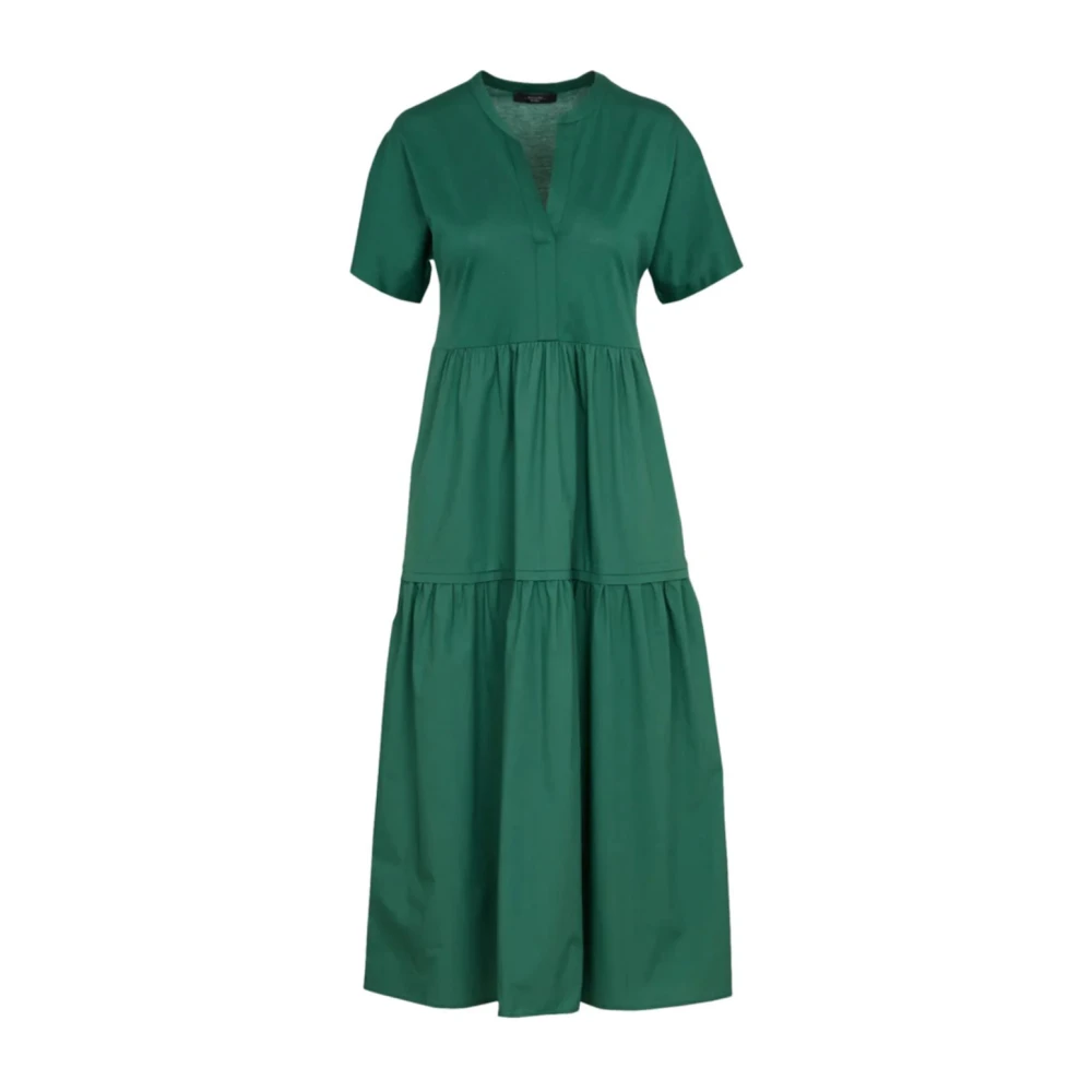 Weekend Max Mara Femme Vert - Ghia Midi Jersey Dress - Robes - Taille: 36 Fr