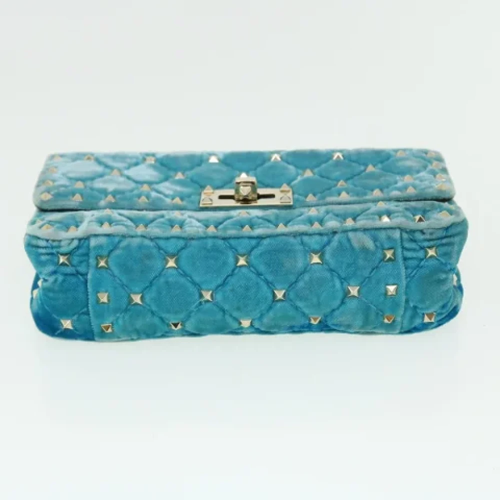 Valentino Vintage Pre-owned Fabric shoulder-bags Blue Dames