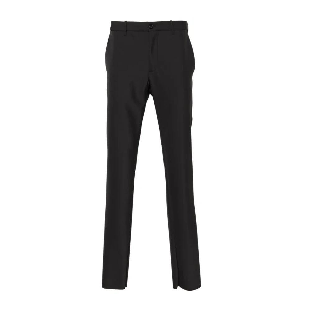Incotex Slim Fit Grijze Pantalon Black Heren
