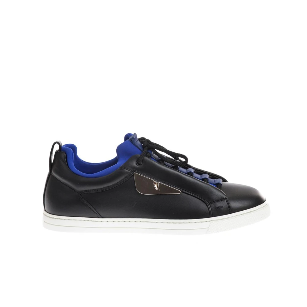 Fendi Men's Black Sneakers, 9 Uk, Trainers