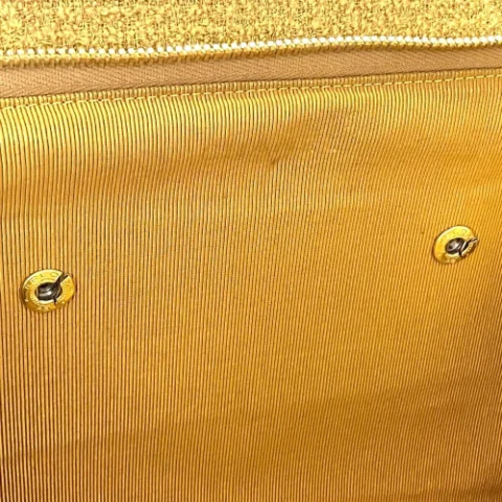 Chanel Vintage Pre-owned Fabric chanel-bags Yellow Dames