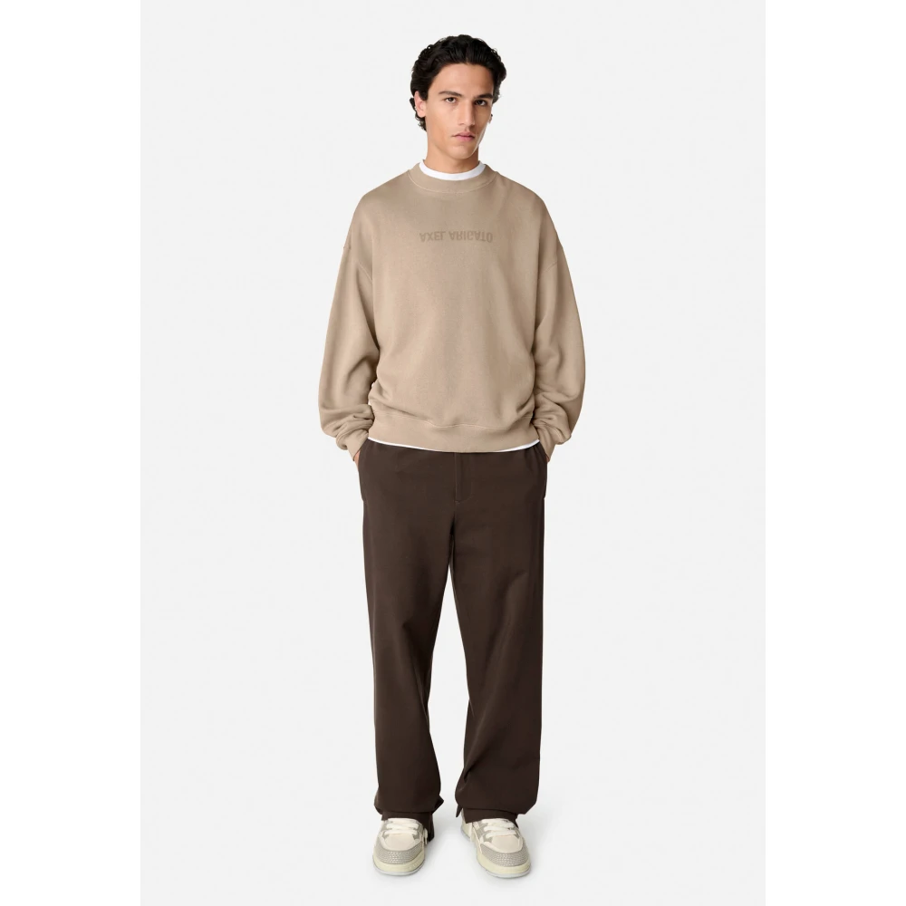 Axel Arigato Distort Washed Sweatshirt Gray Heren
