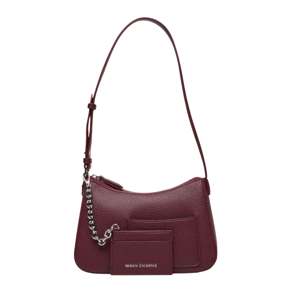 Armani Exchange Vrouw Bruin Tassen Dames, One Size, Polyester, Small Shoulder Bag